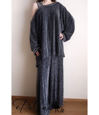 Naujas blizgus dviejų dalių kostiumas